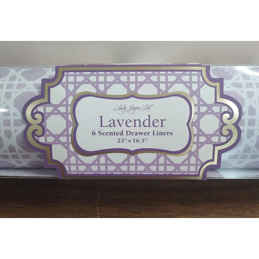 Lady Jayne Ltd Six Scented floral Drawer Liners Lavender scented 23